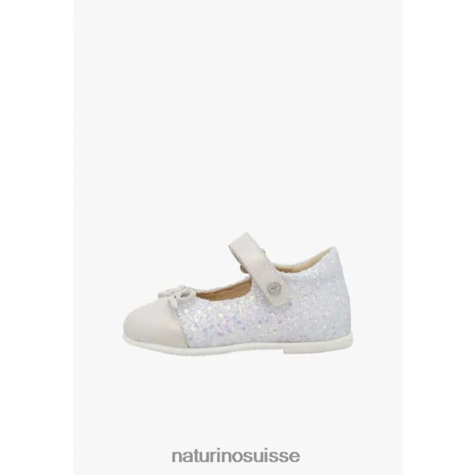 enfants salleny T88FLL531 Naturino ballerines en cuir argent