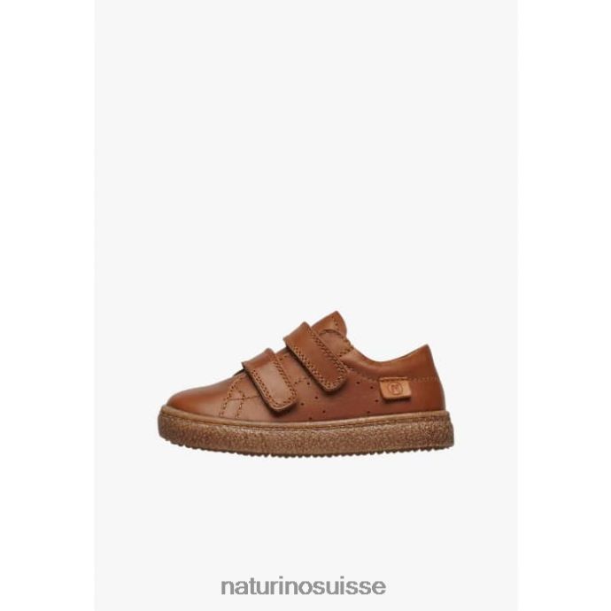 enfants carex vl T88FLL105 Naturino baskets en cuir nappa Cognac