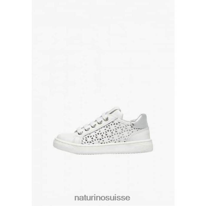 enfants quel zip. T88FLL460 Naturino baskets en cuir blanc