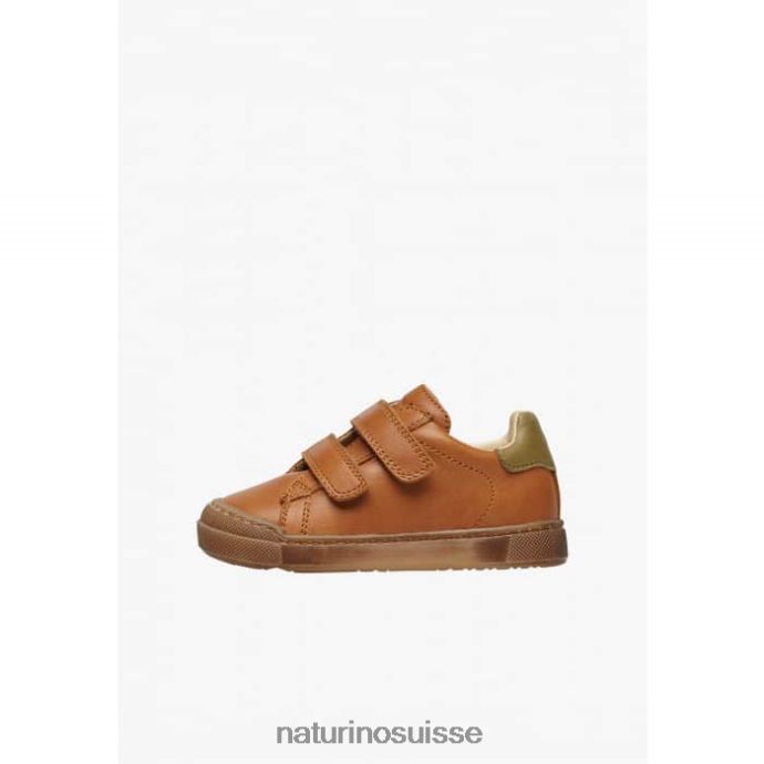 enfants vl eindhoven T88FLL432 Naturino baskets en cuir nappa Cognac