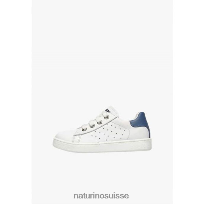 enfants zip hasselt 2. T88FLL456 Naturino baskets en cuir blanc bleu