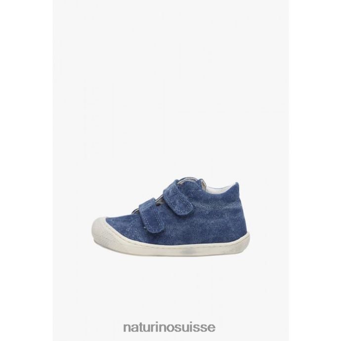 enfants cocon T88FLL198 Naturino chaussures premiers pas en toile bleu