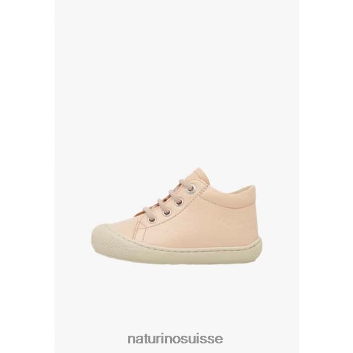 enfants cocon T88FLL78 Naturino chaussures premiers pas en cuir verni rose