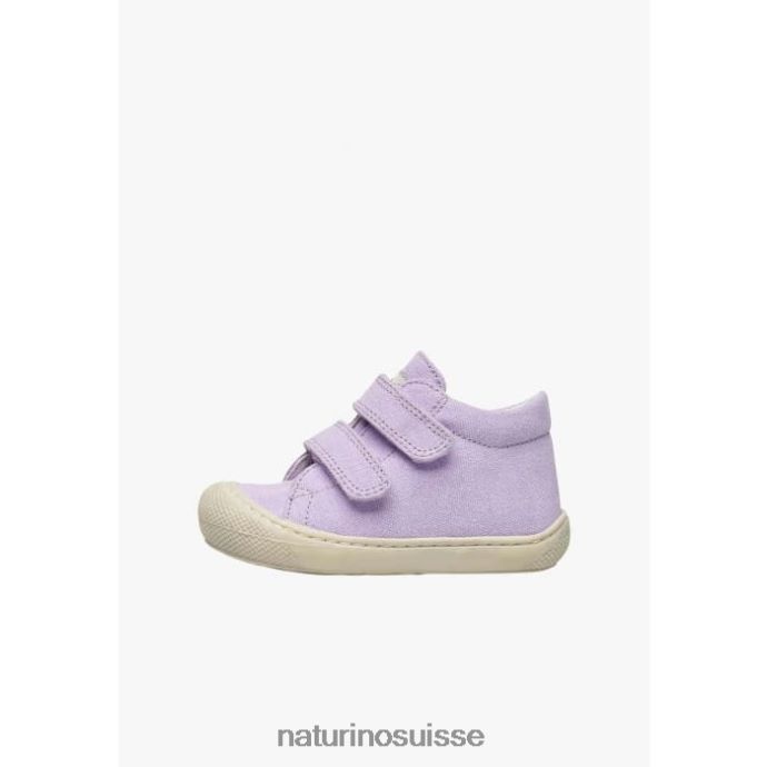 enfants cocon vl T88FLL106 Naturino chaussures premiers pas en toile lilas