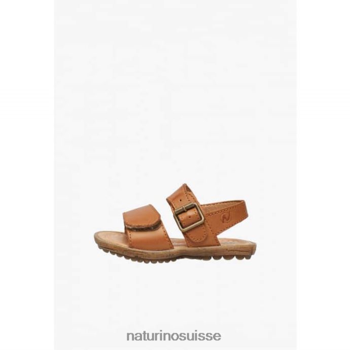 enfants Kenny T88FLL560 Naturino sandales en cuir nappa Cognac