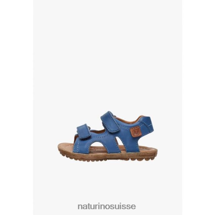 enfants ciel T88FLL288 Naturino sandales en cuir nappa bleu clair