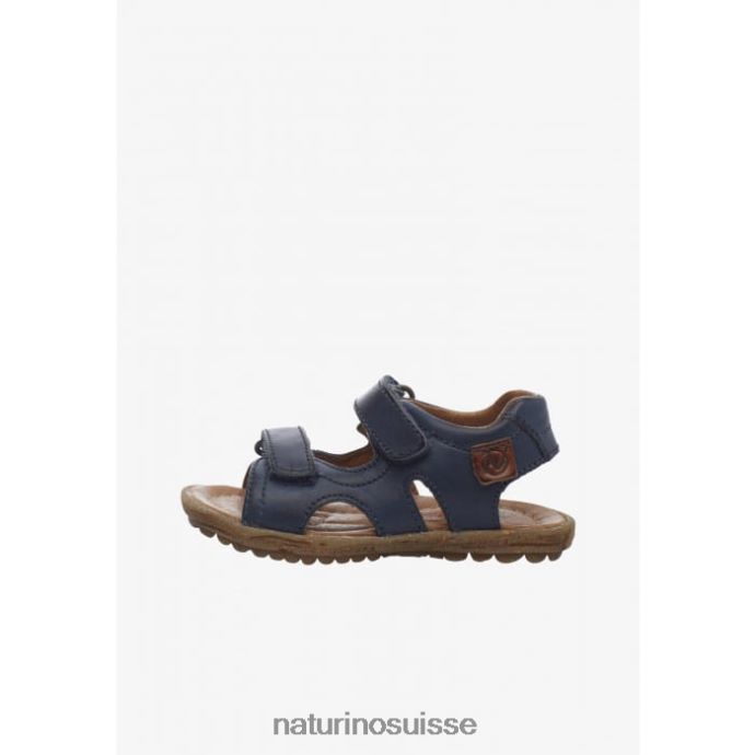 enfants ciel T88FLL359 Naturino sandales en cuir nappa bleu