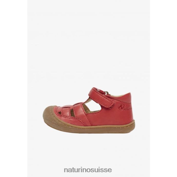 enfants liasse T88FLL567 Naturino sandales premiers pas rouge