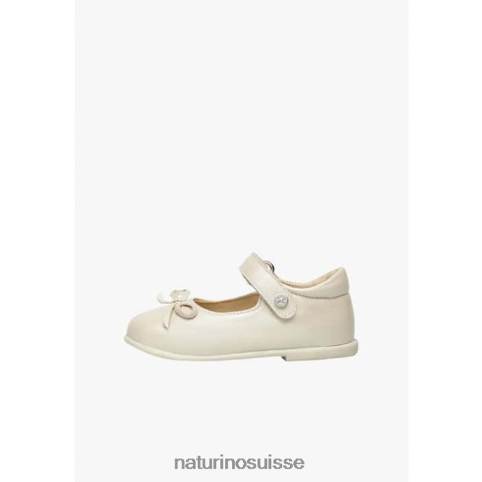 enfants ballet T88FLL244 Naturino ballerines en cuir platine