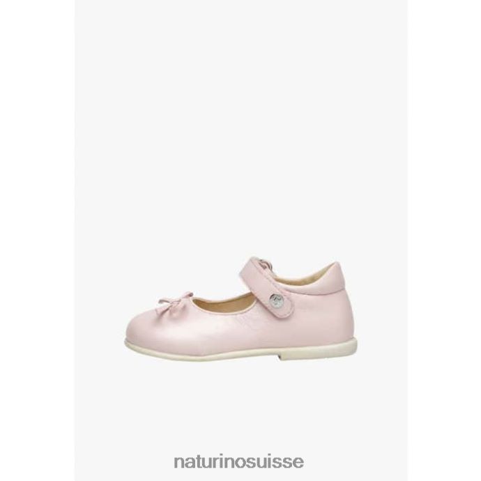 enfants ballet T88FLL306 Naturino ballerines en cuir rose