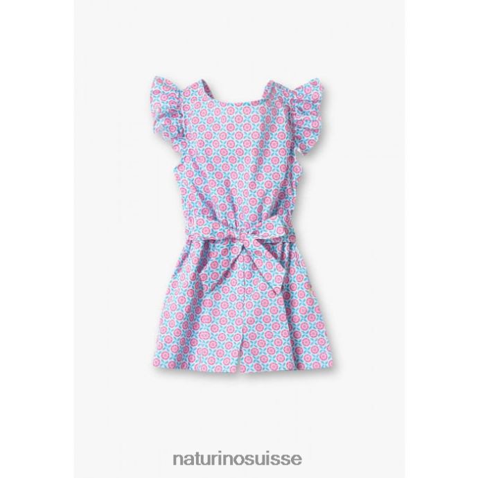 enfants estelle T88FLL616 Naturino salopette rose-bleu clair